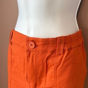 Orange cargo pants
